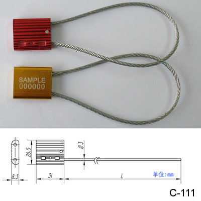 Stahldraht-Gepäck-Kabel-Sicherheits-Robben, hohe Sicherheits-LKW-Robben
