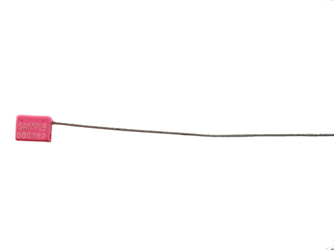 ISO-Bescheinigung blaue ABS Plastik-Dichtungen der LKW-Zug-strengen Sicherheitsmaßnahmen mit Durchmesser des Flugzeug-Kabel-1.8mm