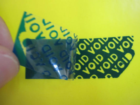 Weiße/Blaue/Schwarz-hoher Rückstand-Besetzer-offensichtliche Sicherheits-Aufkleber für Anti-counterfeit