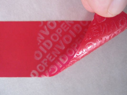 Haustier / Eisen nicht-Rückstand Tamper offensichtliche Etiketten mit Strichcode Drucken für Autoscheiben